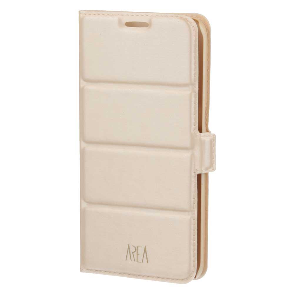 AREA Custodia cover a libro per Samsung Galaxy S7 Edge Area Bookcase Tech in ecopelle gold